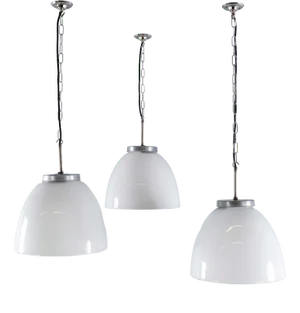 Vintage Opaline Pendant Lamp, 1950s