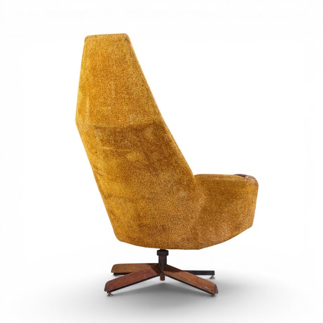 Wood Adrian Pearsall Mid Century Swivel Chair For Sale - Image 7 of 9