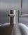 Silver Equo 3.0 Floor Lamp in Aluminum with Travertine and Stainless Steel by D´ARK Atelier For Sale - Image 8 of 9