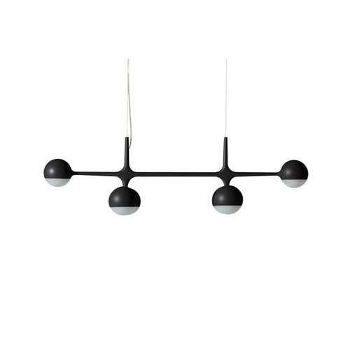 Metal Dot Pattern Light Suspension 6 Spheres Lamp by Charles and Ray Eames for Cassina For Sale - Image 7 of 10