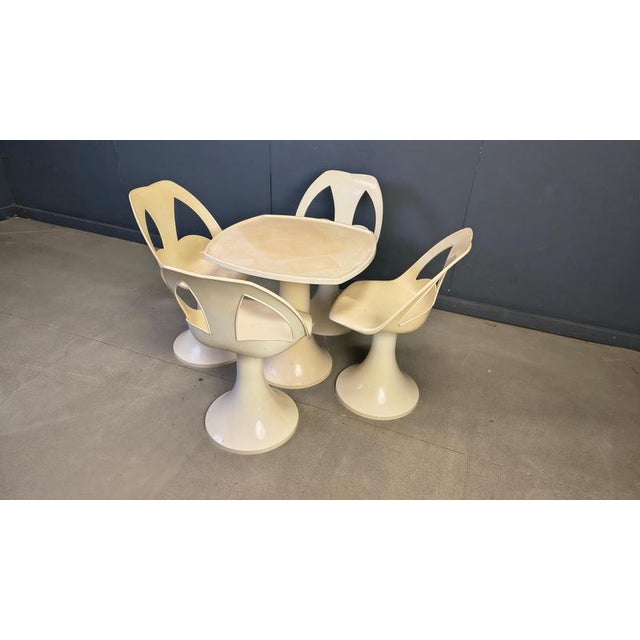 Vintage Space Age Dining Set, 1960s, Set of 5 For Sale - Image 12 of 16