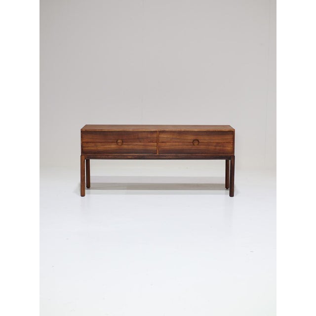 Rare chest of drawers model 394 designed by Kai Kristiansen for Aksel Kjersgaard, produced in Odder, Denmark during the...