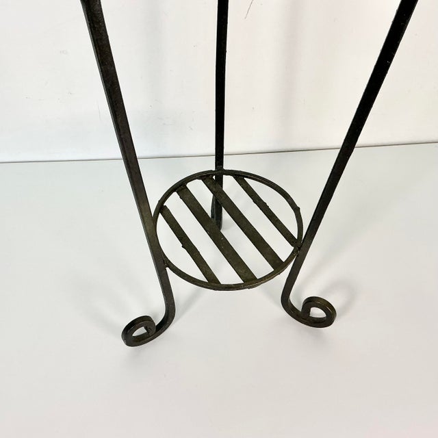 Late 20th Century Late 20th C Boho Chic Grape Cluster Metal Plant Stand. For Sale - Image 5 of 11