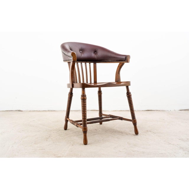 Bureau chair (armchair) vienna, c. 1900, design by adolf loos, manufactured by f. O. Schmidt, c. 1905/10 this elegant...