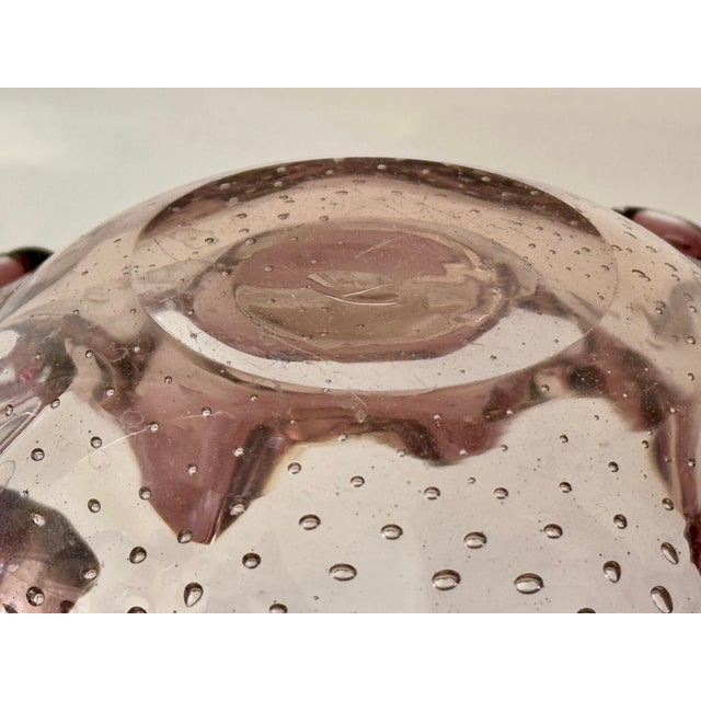 60’s Italian Bullicante Glass Dish For Sale - Image 12 of 12