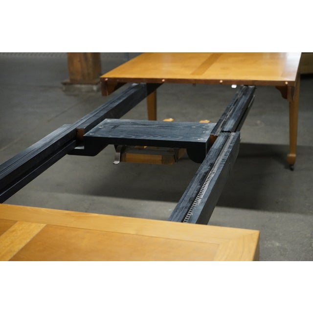 1950s Michael Taylor for Baker Walnut Extension Dining Table Far East Collection For Sale - Image 11 of 18