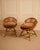 Brown Vintage Bamboo Chairs, Italy, 1960s, Set of 2 For Sale - Image 8 of 9