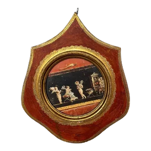 Mid Century Neoclassical Themed Florentine Frame or Wall Plaque