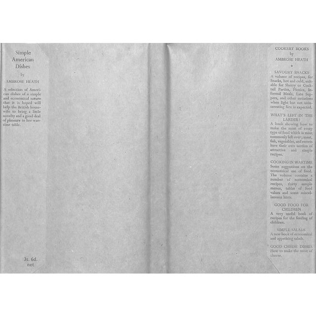 "Simple American Dishes: In English Measures" 1943 Heath, Ambrose For Sale - Image 4 of 9