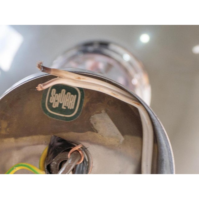 Large Ufo Space Pendant Light in Grey and White by Sciolari, 1970s For Sale - Image 15 of 16