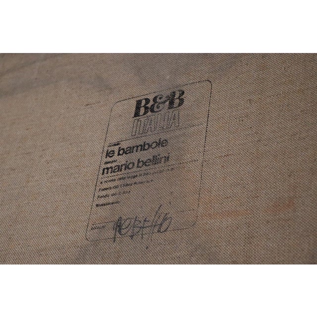 Le Bambole Sofa in Buffalo Leather by Mario Bellini for B&B Italia, 1970s For Sale - Image 16 of 17