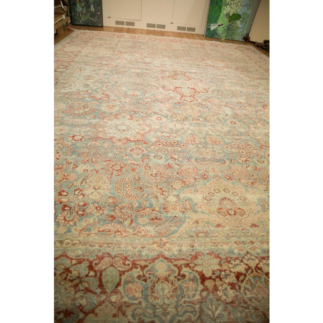Vintage Distressed Kashan Carpet - 11'10" x 15'10" For Sale - Image 13 of 13