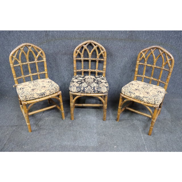 McGuire Bamboo Style Dining Chairs/6 Chairish