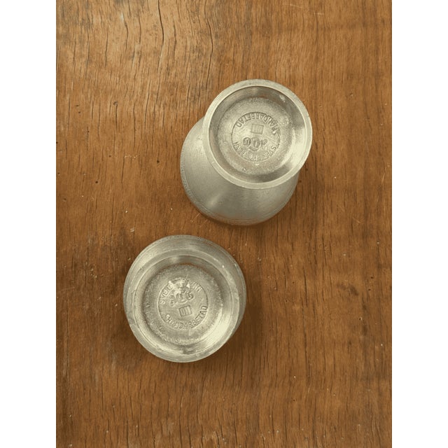 Mid-Century Modern Handcrafted Pewter Goblets by Svenskt Tenn, Set of 2 For Sale - Image 3 of 8