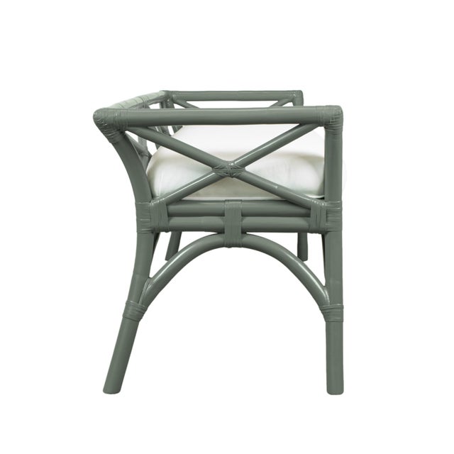 David Francis Charlotte Bench - Evergreen For Sale - Image 4 of 7