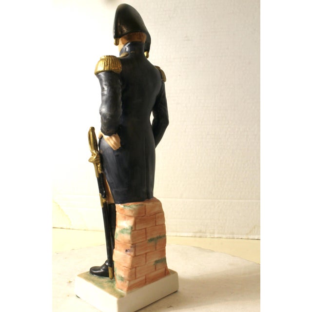 Vintage Sadek 1814 U S Army General Staff Officer Figurine Hand-Painted Porcelain For Sale - Image 13 of 15