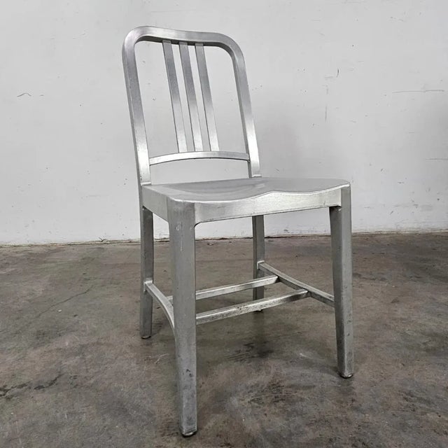 Metal 2000s Emeco Classic Aluminum Navy Chair For Sale - Image 7 of 8