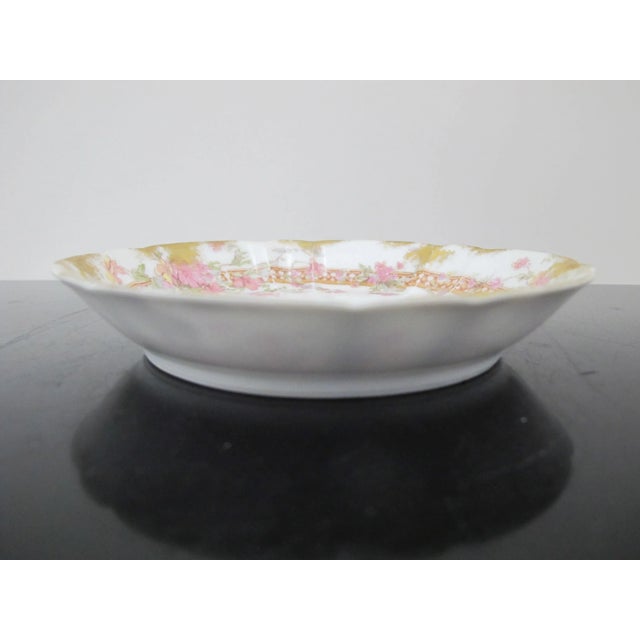 Very sweet Haviland Limoges small dessert plate or saucer. Multiple available. White porcelain with pink and yellow floral...
