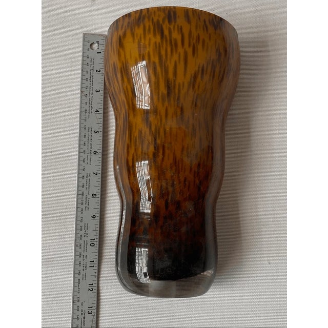 Mid 20th Century Antique Tortoise Shell Glass Sconce Shade For Sale - Image 5 of 6
