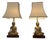 Southeast Asian Gilded Cast Iron Buddha Lamps, 20th Century, Set of 2 For Sale