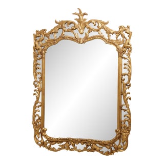 Friedman Brothers 6688 Large Ornate Gold Frame Mirror For Sale