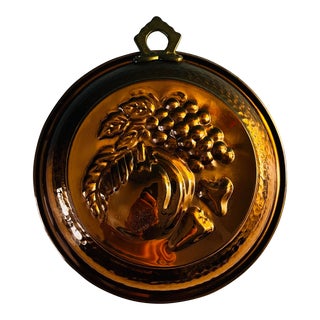 Vintage Copper Fruit Mold For Sale