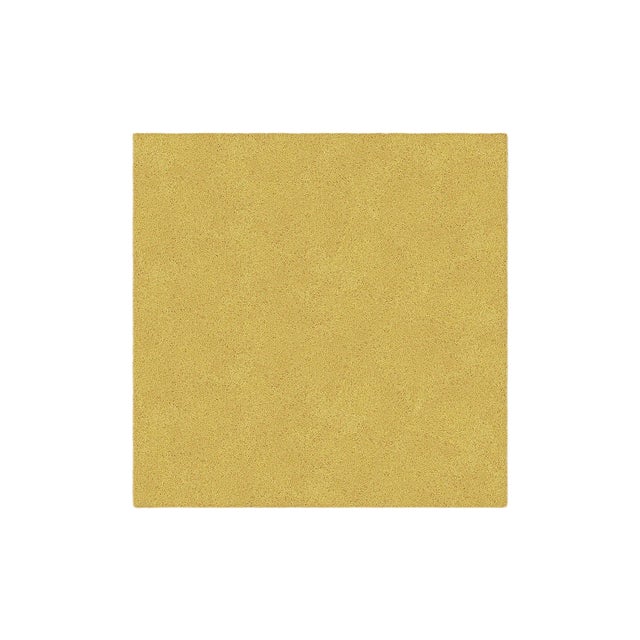 Mustard Square Plain Rug from Marqqa For Sale