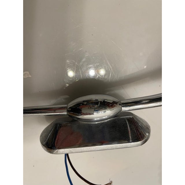 Chrome Satinated Glass Sconces, 1970s, Set of 2 For Sale - Image 6 of 10