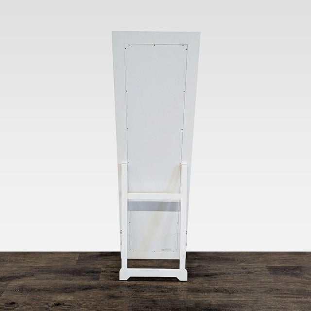 Crate & Barrel Crate & Barrel Wood Floor Mirror on Stand For Sale - Image 4 of 7