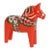 Mid-Century Scandinavian Modern Hand-Painted Dala Horse From Färnäs Sweden For Sale