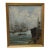 Antique Ship Painting, Framed For Sale