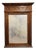 19th Century Belgian Gothic Carved Oak Beveled Mirror For Sale