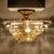 Clear and Gold Glass Pyramid Flush Mount in the style of Venini, 1970s For Sale - Image 11 of 18