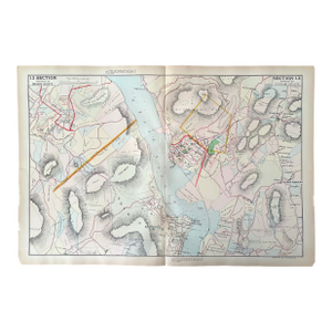 Antique Cartography Map - Section 13 of Orange and Putnam Counties, New York - Published by Watson and Company, 1891