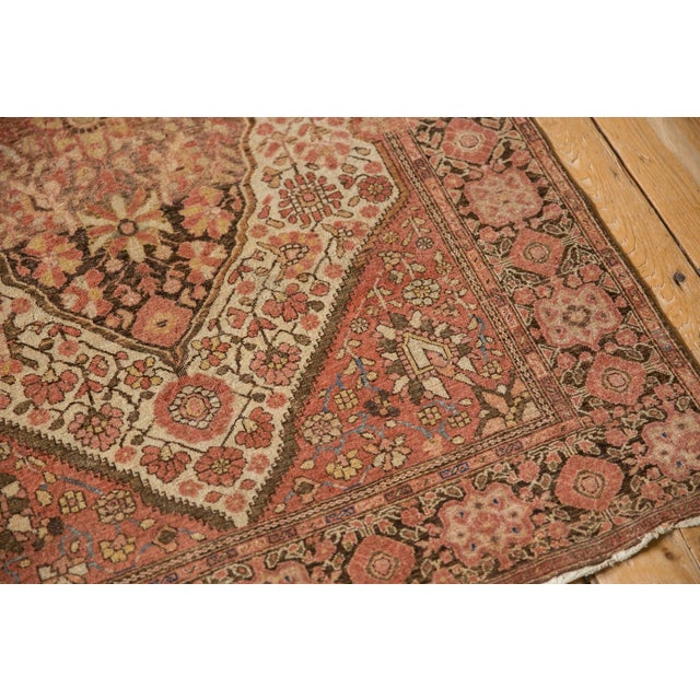 Antique Distressed Farahan Sarouk Rug - 3'4" x 4'11" For Sale - Image 10 of 11