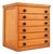 Small Beech Haberdashery Chest of Drawers, 1950s For Sale