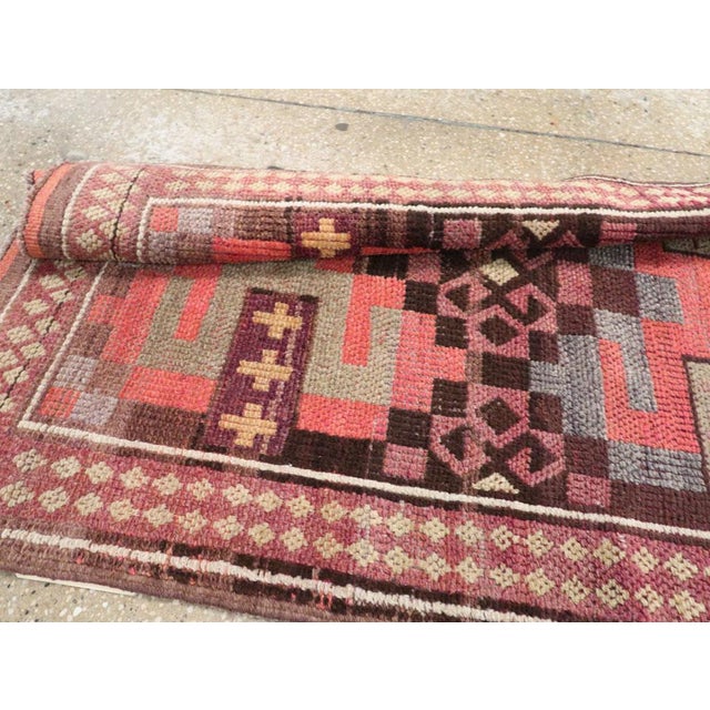 Galerie Shabab Collection Mid-20th Century Turkish Anatolian Long Runner For Sale - Image 9 of 9