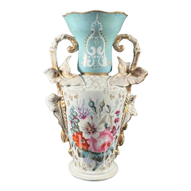 Late 19th Century Old Paris Porcelain Handled Vase For Sale