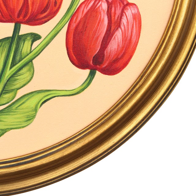 In the Blooming Season I - Framed Botanical Flowers Still Life Acrylic Painting by Carlos Gamez De Francisco For Sale - Image 4 of 9