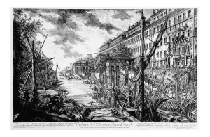 Veduta del Porto di Ripa Grande - View of the Port of Ripa Grande - 1753 1753
