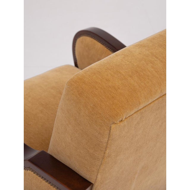 Beige Art Deco Club Chairs, 1940s, Set of 2 For Sale - Image 8 of 11