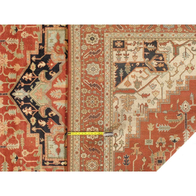 Pasargad DC Fine Hand Knotted Persian Serapi Design Rug For Sale - Image 4 of 8