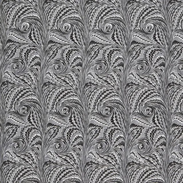 Abstract Sample - Schumacher Verona Fabric in Carrara For Sale - Image 3 of 3