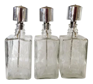 Gin/Scotch/Bourbon Liquor Bar Decanters - Set of 3