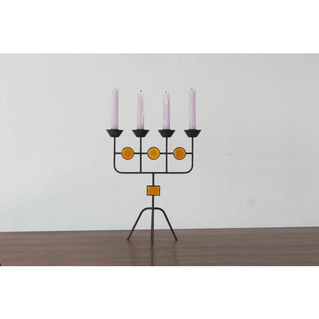 Candleholder by Gunnar Ander for Ystad Metall, Sweden For Sale - Image 3 of 4