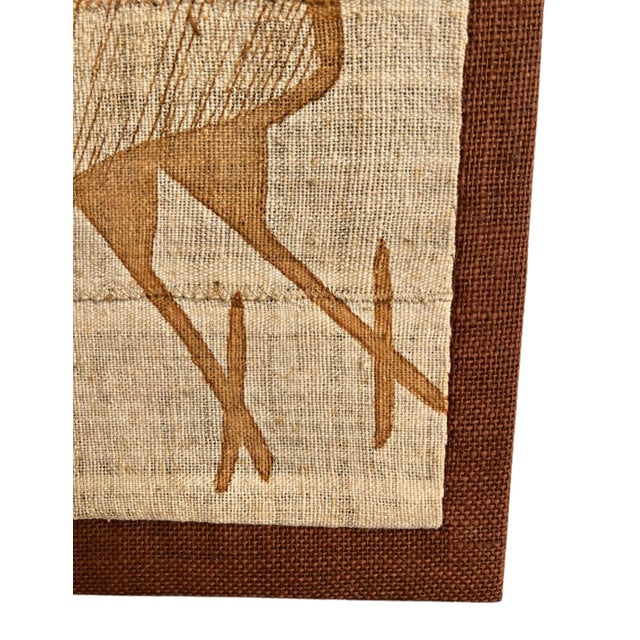 1970s Vintage African Figural Korhogo Textile Wall Hanging For Sale - Image 5 of 9