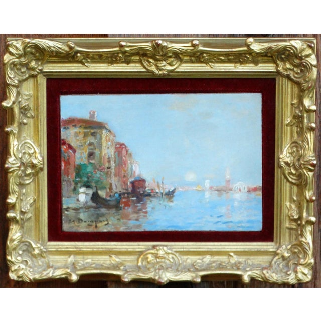 'Venice at Sunset' Maurice Bompard (1857-1936) Gilt Wood Frame For Sale - Image 6 of 12