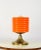 Mid-Century Orange Glass Table Lamp, 1960s For Sale - Image 17 of 18