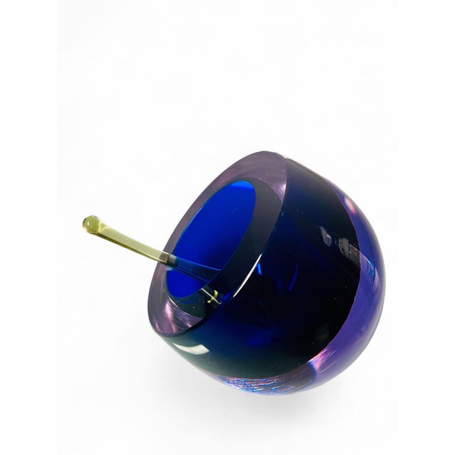 Murano Glass Sommerso Ashtray by Antonio Da Ros for Cenedese, Italy, 1970s For Sale - Image 3 of 6