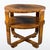 1930s Art Deco two-tier round table with striking root-wood veneer and a crossed base. Refined curves, strong grain...